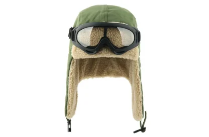 Ear Flap Aviator Hat with Goggles - Image 12