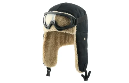 Ear Flap Aviator Hat with Goggles - Image 6