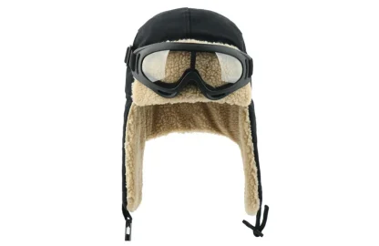 Ear Flap Aviator Hat with Goggles - Image 7