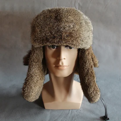 Warm Aviator Hat with Ear Flaps for Winter - Image 3