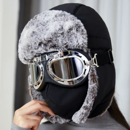 Faux Fur Warm Ushanka with Mask - Image 2