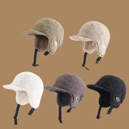 Reversible Aviator Hat with Brim - Image 2