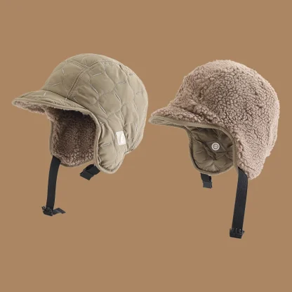 Reversible Aviator Hat with Brim