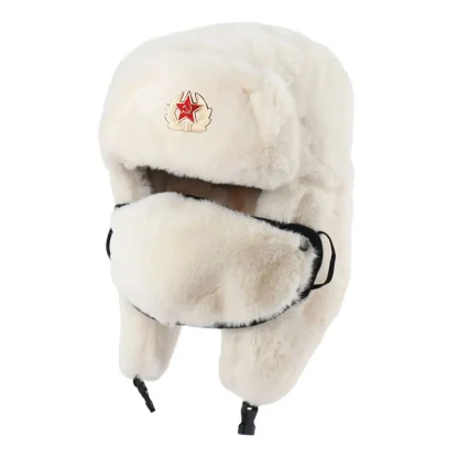 Soft and Warm Full Covered Face Aviator Hat - Image 12