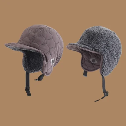 Reversible Aviator Hat with Brim - Image 7