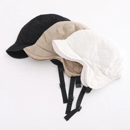 Reversible Aviator Hat with Brim - Image 10